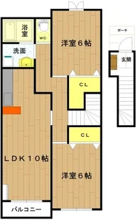 三重県度会郡玉城町宮古【アパート】の間取り