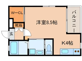 メゾンド銀乃杜2【1階】の間取り