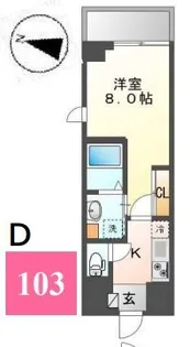 ベラビスタ木場【1階】の間取り