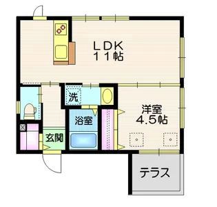 アンクリーヌ【1階】の間取り