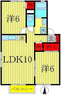 ファミーユ豊四季【1階】の間取り