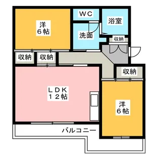 ミヤビメゾンA・B【1階】の間取り