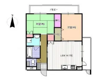 レジデンス斉藤II【2階】の間取り