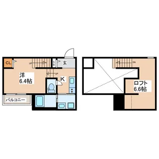 Affitto熊本駅前【2階】の間取り