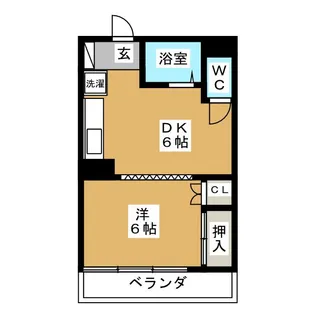 ハイツ西野【2階】の間取り