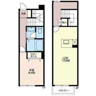 タウンコート【2階】の間取り