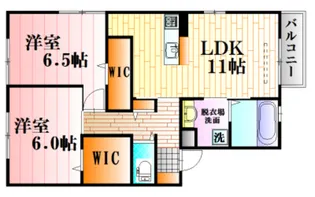 クレスト長束西【1階】の間取り
