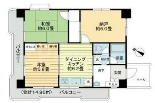 吾妻橋サニーコーポ【3階】の間取り