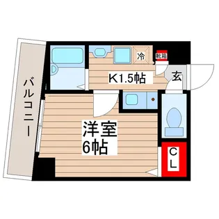 モンシェール錦糸町弐番館【2階】の間取り