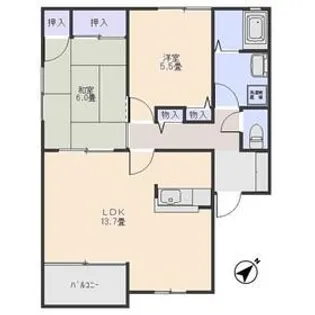 フジパレス【2階】の間取り