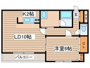 ベルグ凌雲【1階】の間取り