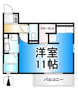 長野県長野市大字鶴賀田町【アパート】の間取り