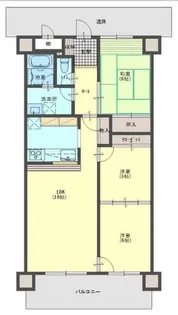 ユメックスマンション鍋島【5階】の間取り
