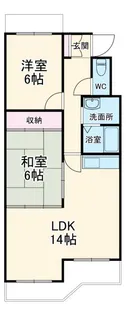 シャトー春山【2階】の間取り