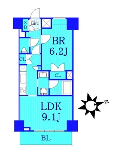 アルカンシエル横浜山下公園【5階】の間取り