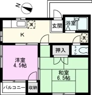グリーンハイツY【2階】の間取り