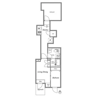 ルクレ目白西坂の間取り