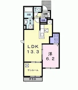 エストランダ C【1階】の間取り