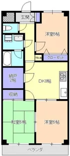 エトワール所沢【1階】の間取り