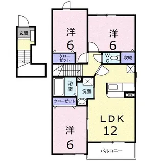 メゾン・グレイスB【2階】の間取り