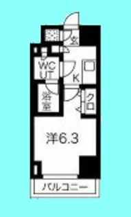 スパシエヴァロル品川荏原【7階】の間取り