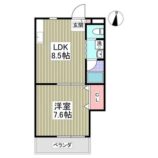 第2成城島田マンション【1階】の間取り