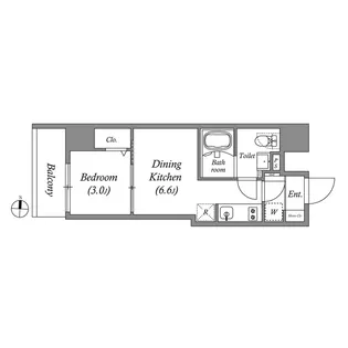 Primal KinshichoII【3階】の間取り