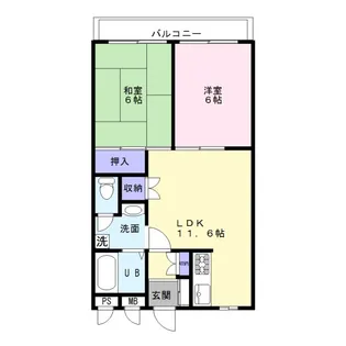 メゾン ド ゼフィール【3階】の間取り