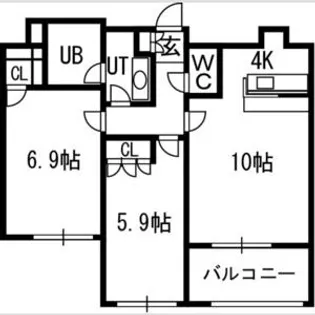 グランカーサ裏参道【3階】の間取り