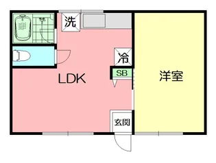 タウンハイツ【2階】の間取り