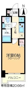 グラントゥルース門前仲町【7階】の間取り