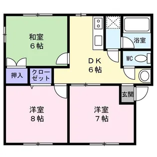 コーポ鈴木【1階】の間取り