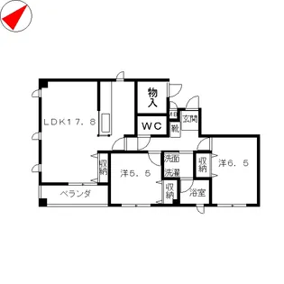 小原ホームズII【3階】の間取り