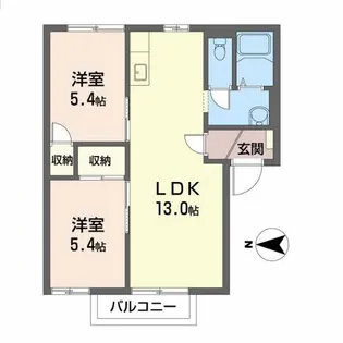 シャローム【1階】の間取り