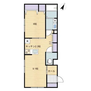 カシェット・デ・ミリカ【1階】の間取り