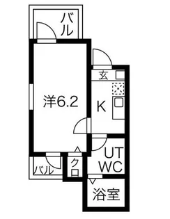 Largo竹ノ塚【2階】の間取り