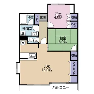 ヴィレッジAIWA【5階】の間取り