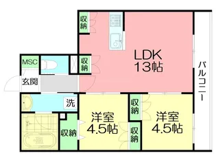 Y’s F Residence II【2階】の間取り