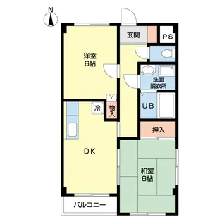 αNEXT上小出第1【1階】の間取り