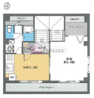 大和マンション【4階】の間取り