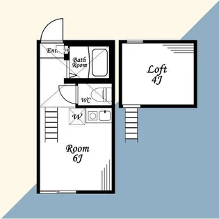 ユナイト石川町アッシュフォード【1階】の間取り