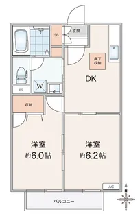 エクセレントハイムII【1階】の間取り