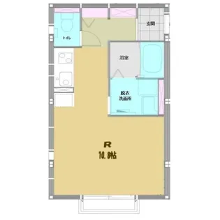 エアフォルク小松島【1階】の間取り