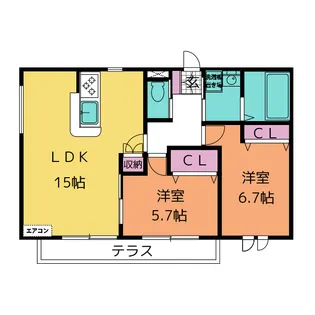 ルピア【2階】の間取り
