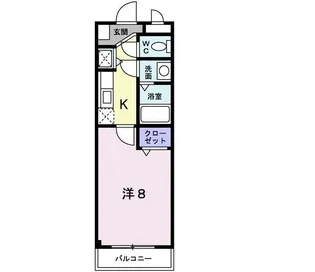 プロシードみなと【2階】の間取り