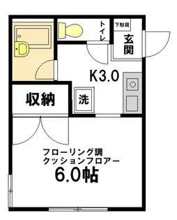ジュネスA【1階】の間取り