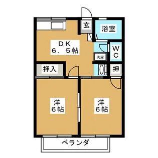 シティハイムなかむら【2階】の間取り