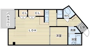 ノースウィング【2階】の間取り