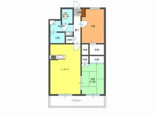 ロイヤルシティマンション【5階】の間取り