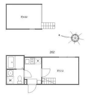 ハーモニーテラス青井XIII【2階】の間取り